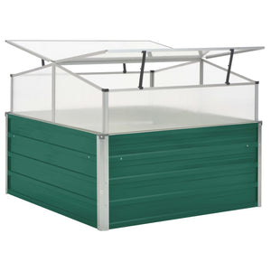 vidaXL Greenhouse Green 100x100x77 cm Galvanised Steel