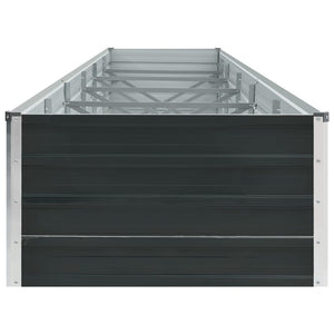 vidaXL Garden Raised Bed Galvanised Steel 480x80x45 cm Anthracite