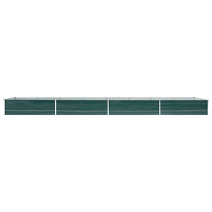 vidaXL Garden Raised Bed Galvanised Steel 600x80x45 cm Green