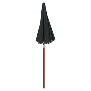 vidaXL Parasol with Steel Pole 180 cm Anthracite