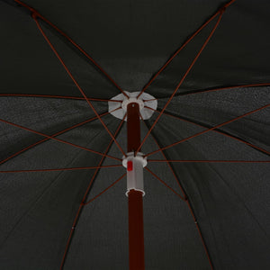 vidaXL Parasol with Steel Pole 180 cm Anthracite