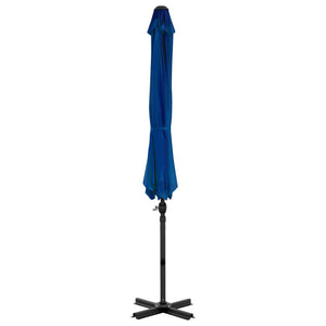 vidaXL Cantilever Umbrella with Aluminium Pole Azure Blue 300 cm