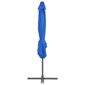 vidaXL Cantilever Umbrella with Steel Pole Azure Blue 250x250 cm