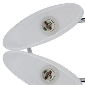 vidaXL Ceiling Lamp with Ellipsoid Glass Shades 2 pcs E14