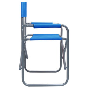 vidaXL Director's Chairs 2 pcs Steel Blue