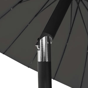 vidaXL Outdoor Parasol with Aluminium Pole 270 cm Anthracite