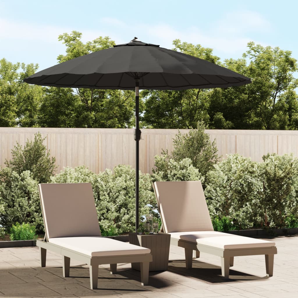 vidaXL Outdoor Parasol with Aluminium Pole 270 cm Anthracite