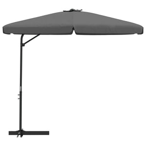 vidaXL Outdoor Parasol with Steel Pole 300x250 cm Anthracite