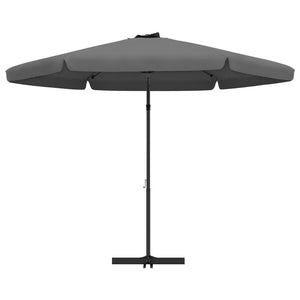 vidaXL Outdoor Parasol with Steel Pole 300x250 cm Anthracite