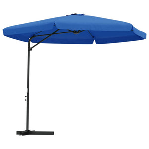 vidaXL Garden Parasol with Steel Pole 300 cm Azure Blue