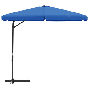 vidaXL Garden Parasol with Steel Pole 300 cm Azure Blue