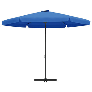 vidaXL Garden Parasol with Steel Pole 300 cm Azure Blue