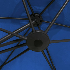 vidaXL Garden Parasol with Steel Pole 300 cm Azure Blue