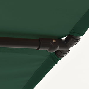 vidaXL Outdoor Parasol with Aluminium Pole 180x110 cm Green