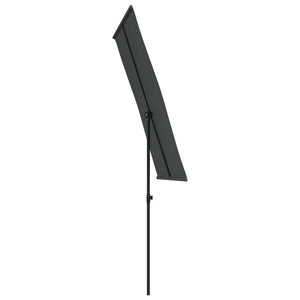 vidaXL Outdoor Parasol with Aluminium Pole 180x110 cm Anthracite