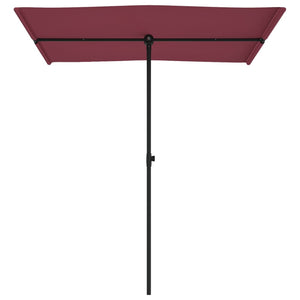 vidaXL Outdoor Parasol with Aluminium Pole 180x110 cm Bordeaux Red