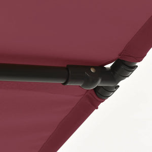 vidaXL Outdoor Parasol with Aluminium Pole 180x110 cm Bordeaux Red