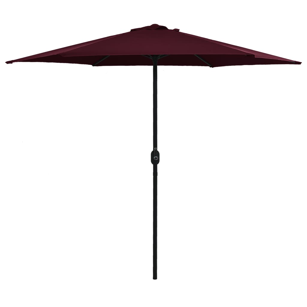 vidaXL Outdoor Parasol with Aluminium Pole 270x246 cm Bordeaux Red