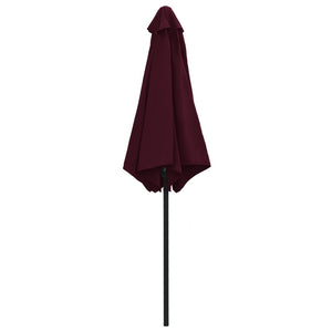 vidaXL Outdoor Parasol with Aluminium Pole 270x246 cm Bordeaux Red