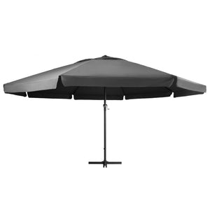 vidaXL Outdoor Parasol with Aluminium Pole 600 cm Anthracite