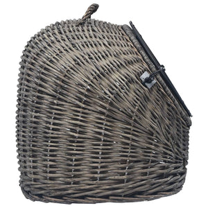 vidaXL Cat Transporter Grey 45x35x35 cm Natural Willow