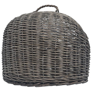 vidaXL Cat Transporter Grey 45x35x35 cm Natural Willow