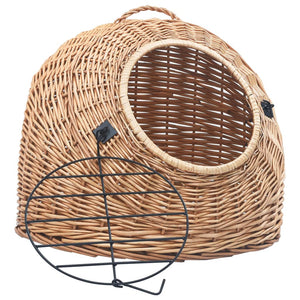 vidaXL Cat Transporter 50x42x40 cm Natural Willow