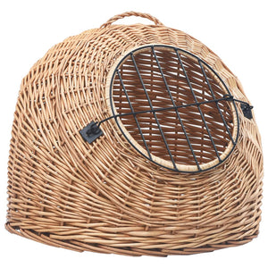 vidaXL Cat Transporter 60x45x45 cm Natural Willow