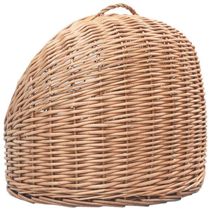 vidaXL Cat Transporter 60x45x45 cm Natural Willow