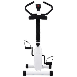 vidaXL Exercise Bike with Belt Resistance White