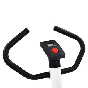 vidaXL Exercise Bike with Belt Resistance White