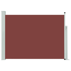 vidaXL Patio Retractable Side Awning 100x500 cm Brown