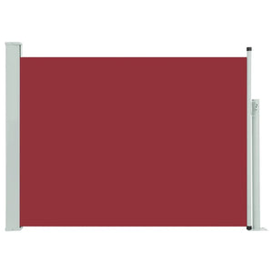 vidaXL Patio Retractable Side Awning 120x500 cm Red