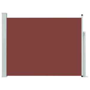 vidaXL Patio Retractable Side Awning 140x500 cm Brown