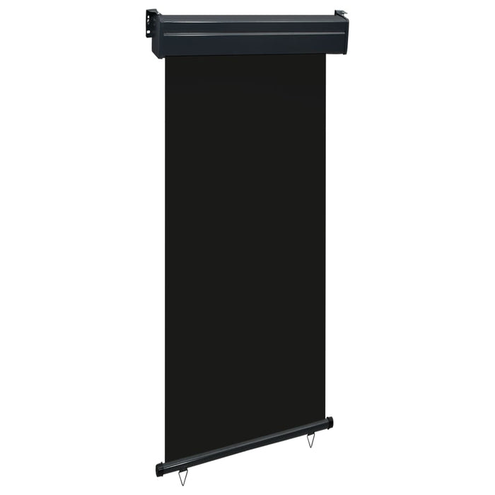 vidaXL Balcony Side Awning 105x250 cm Black