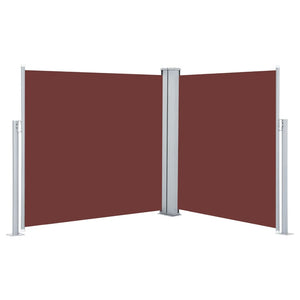 vidaXL Retractable Side Awning Brown 100x600 cm