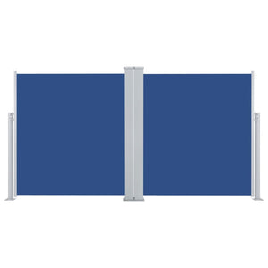 vidaXL Retractable Side Awning Blue 140x600 cm