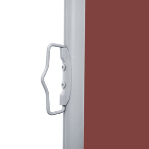 vidaXL Retractable Side Awning Brown 120x1000 cm