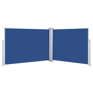 vidaXL Retractable Side Awning Blue 120x1000 cm