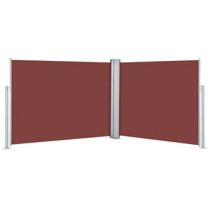 vidaXL Retractable Side Awning Brown 140x1000 cm