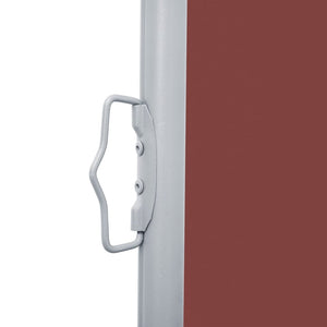 vidaXL Retractable Side Awning Brown 140x1000 cm