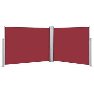 vidaXL Retractable Side Awning Red 140x1000 cm