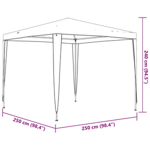 vidaXL Party Tent 2.5x2.5 m White