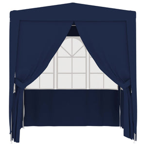 vidaXL Professional Party Tent with Side Walls 2x2 m Blue 90 g/m²