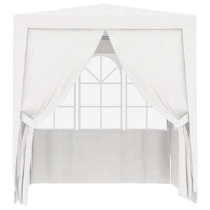 vidaXL Professional Party Tent with Side Walls 2.5x2.5 m White 90 g/m²