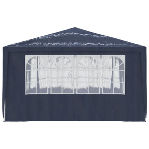 vidaXL Professional Party Tent with Side Walls 4x4 m Blue 90 g/m?