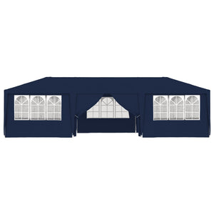 vidaXL Professional Party Tent with Side Walls 4x9 m Blue 90 g/m?