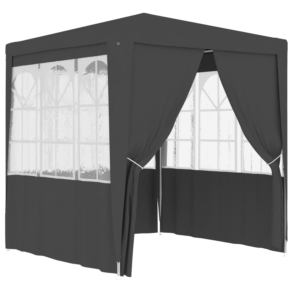 vidaXL Professional Party Tent Side Walls 2.5x2.5 m Anthracite 90 g/m²