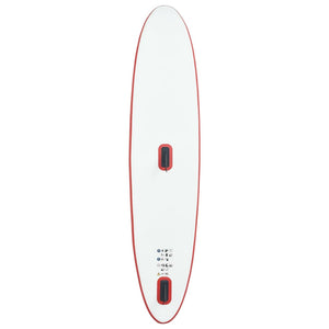 vidaXL Inflatable Stand Up Paddleboard with Sail Set Red and White