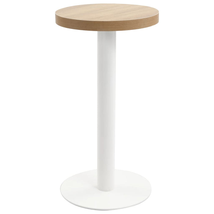 vidaXL Bistro Table Light Brown 40 cm MDF